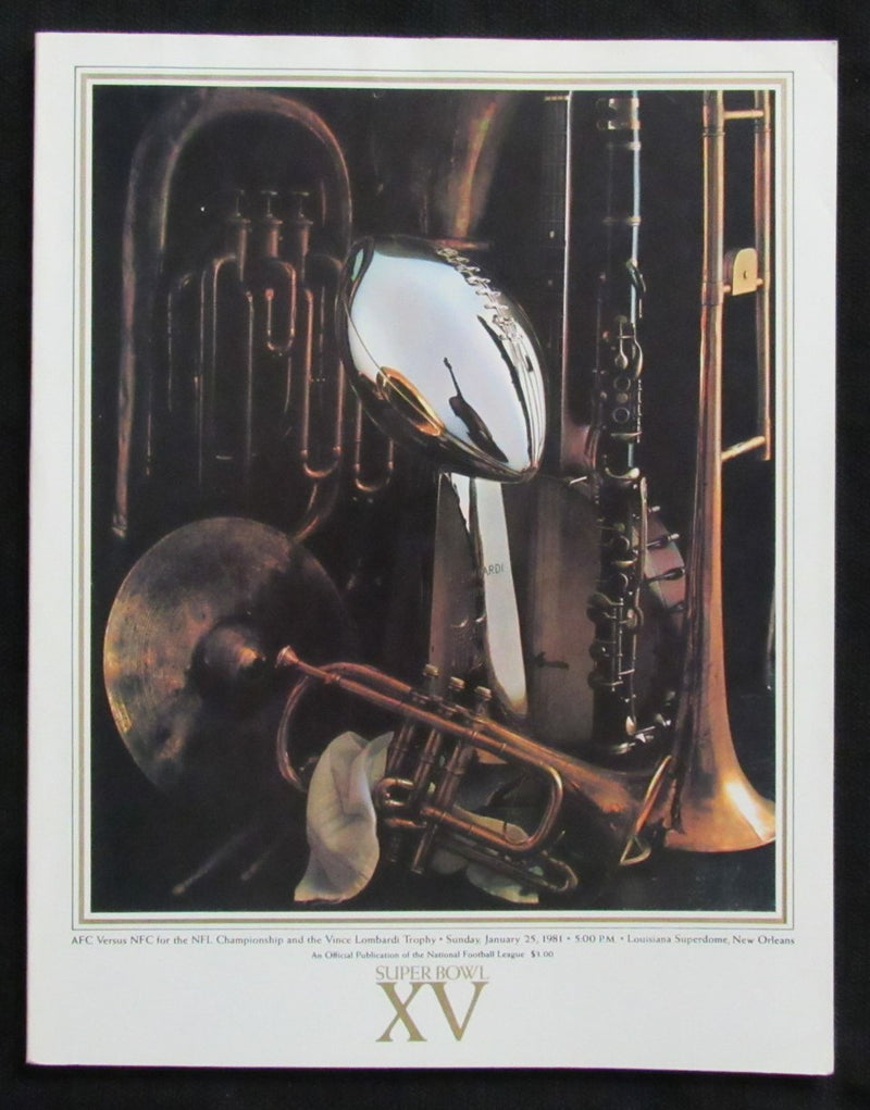 Super Bowl XV Game Program  Las Vegas Raiders vs. Philadelphia Eagles 182830