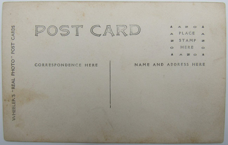 Early 1900's Start of the 220 meter dash Wheeler's Reat Photo Postcard