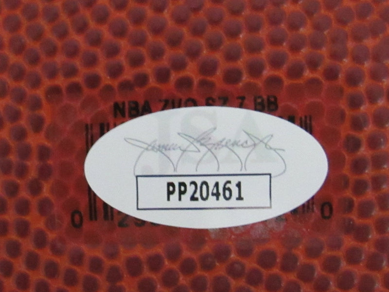 Clyde Drexler HOF Trail Blazers Signed Spalding Basketball JSA 159487