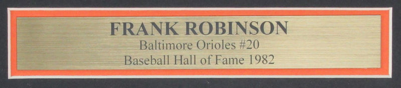 Frank Robinson HOF Signed/Auto 8x10 Photo Baltimore Orioles Framed JSA 190860