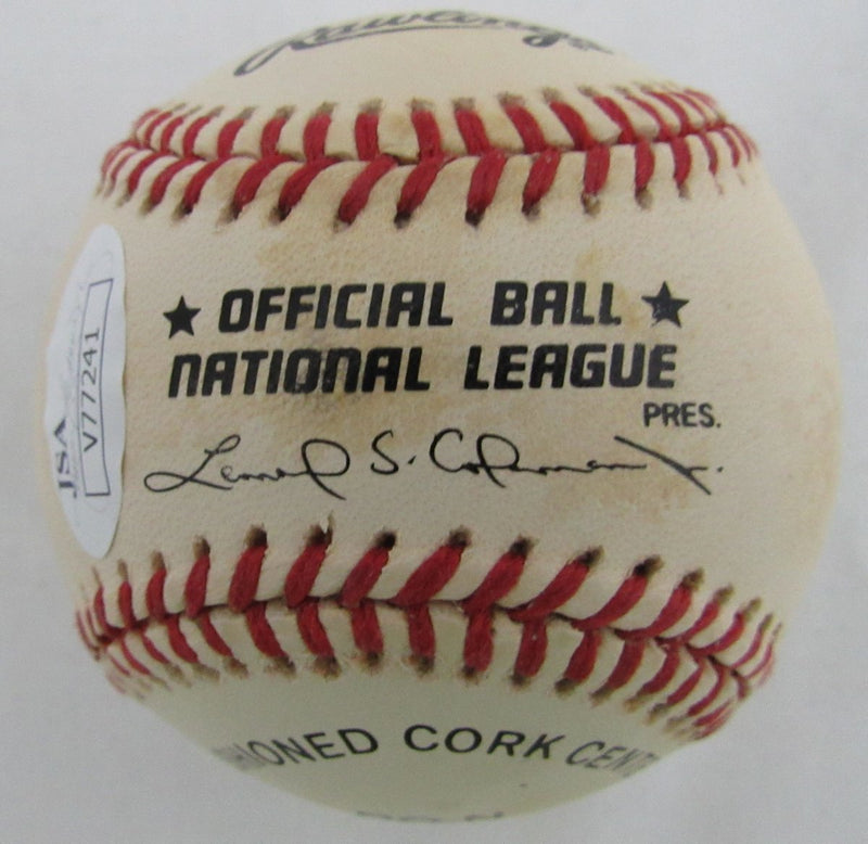 Fergie Jenkins Texas/Cubs HOF 91 Signed ONL Baseball JSA 136561