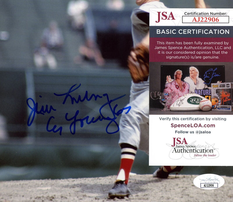 Jim Lonborg Autographed 8x10 Photo Boston Red Sox JSA 177843
