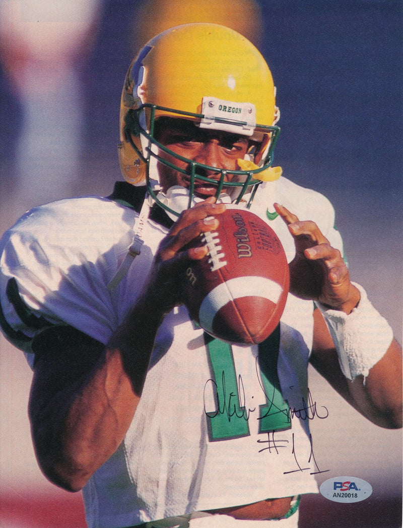 Akili Smith Signed/Auto 8x10 Magazine Photo Oregon PSA/DNA 188154
