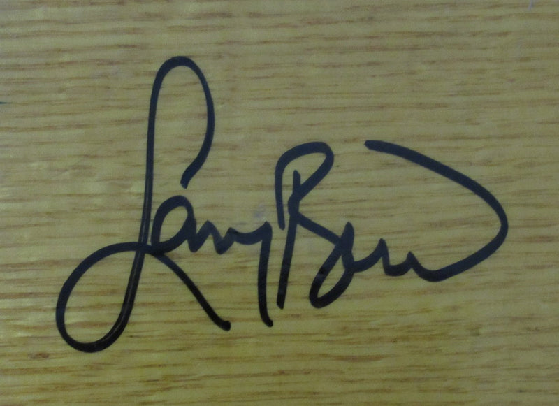 Larry Bird Autographed Boston Garden Parquet Court Floor 6x4x1 JSA 189307