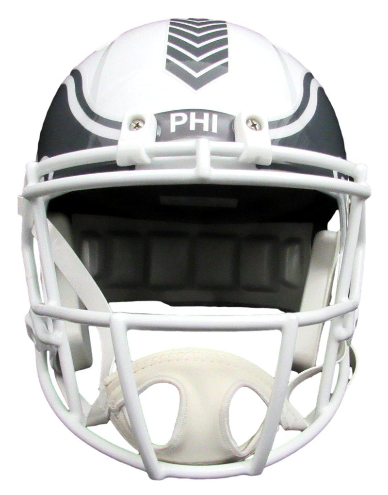 Saquon Barkley Signed F/S Salute To Service Replica Helmet Eagles Beckett 192649