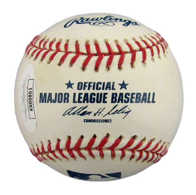 Peter Gammons ESPN HOF Signed Rawlings OML Baseball JSA 156180