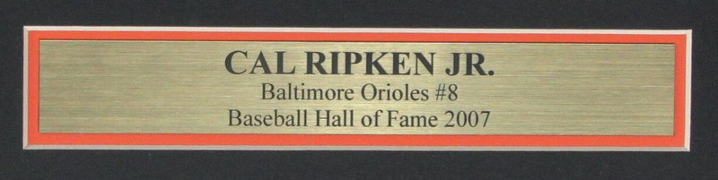 Cal Ripken Jr. HOF Baltimore Orioles Signed/Auto 8x10 Photo Framed Ripken 165246