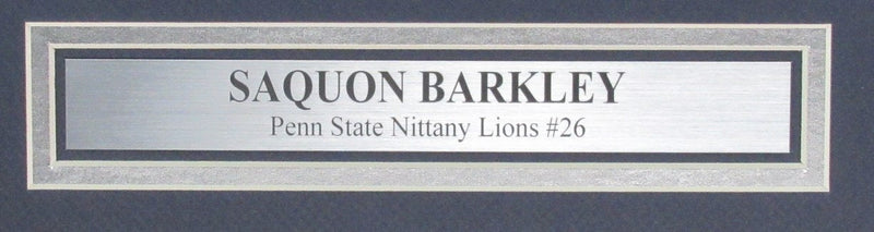Saquon Barkley Autographed 16x20 Photo Penn State Framed PSA/DNA 183831