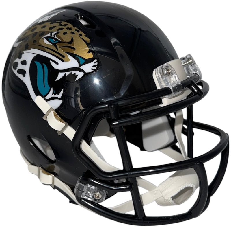 Chris Rodriguez signed Jaguars black Speed mini helmet alternate view