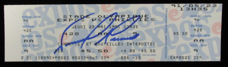 Tommy Greene Signed May 23, 1991 Full Ticket Phillies No-Hitter vs. Expos 184925