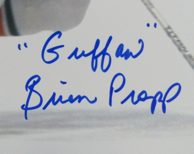 Brian Propp Flyers Autographed/Signed w/inscr 11x14 Photo JSA 127797