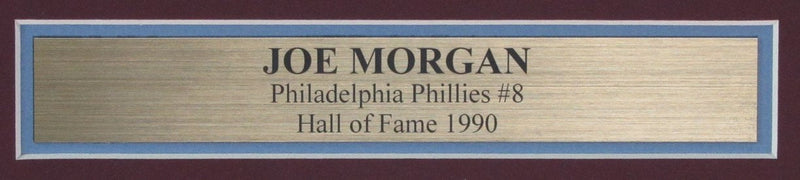 Joe Morgan HOF Signed/Auto 8x10 Photo Philadelphia Phillies Framed JSA 190841
