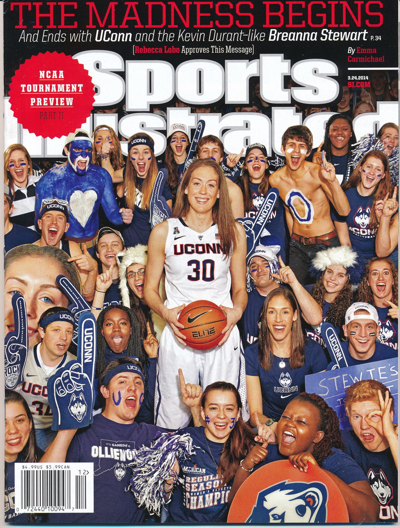March 24, 2014 Breanna Stewart UCONN Sports Illustrated Magazine NO LABEL 182329