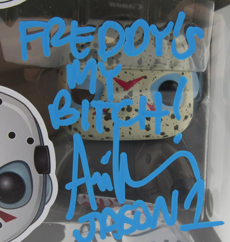Ari Lehman Signed/Insc Funko Pop! #01 "Friday the 13th" Signed Blue JSA 190721