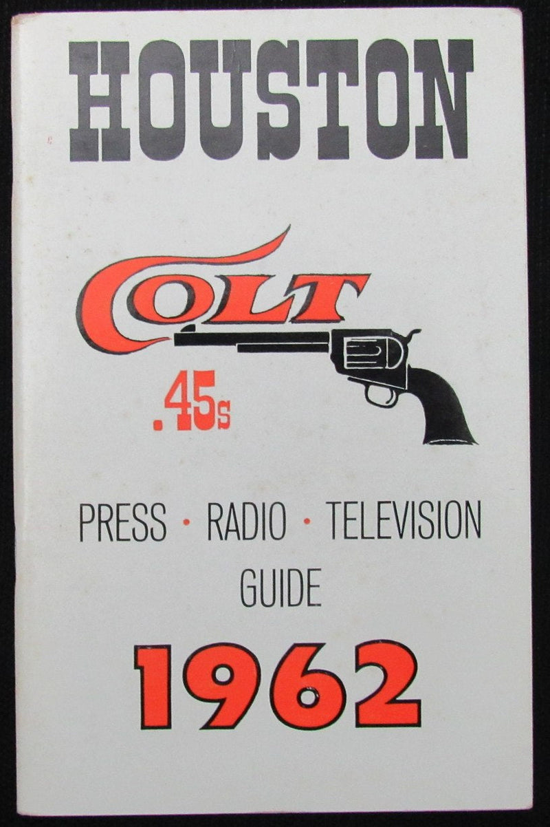1962 Houston Colt .45s Media/Press Guide 1st Season 188796