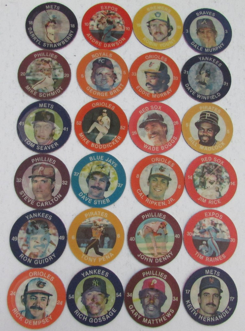 1984 7-11 Slurpee Disc East Set of 24.Ripken Murphy Brett Schmidt Boggs 146661