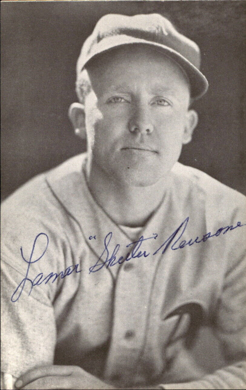 Skeeter Newsome Athletics d. 1989 Signed/Autographed 3x5  Photo 178676