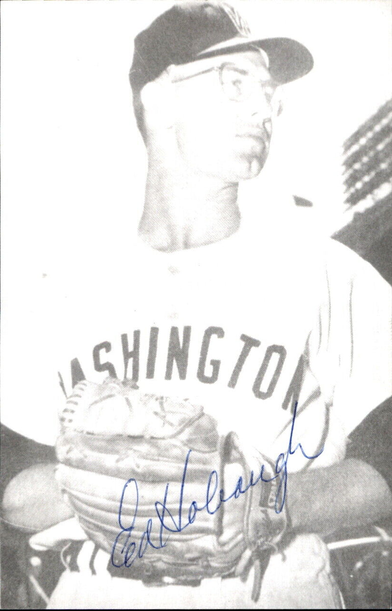 Ed Hobaugh Senators Signed/Autographed 3x5  Photo 178457
