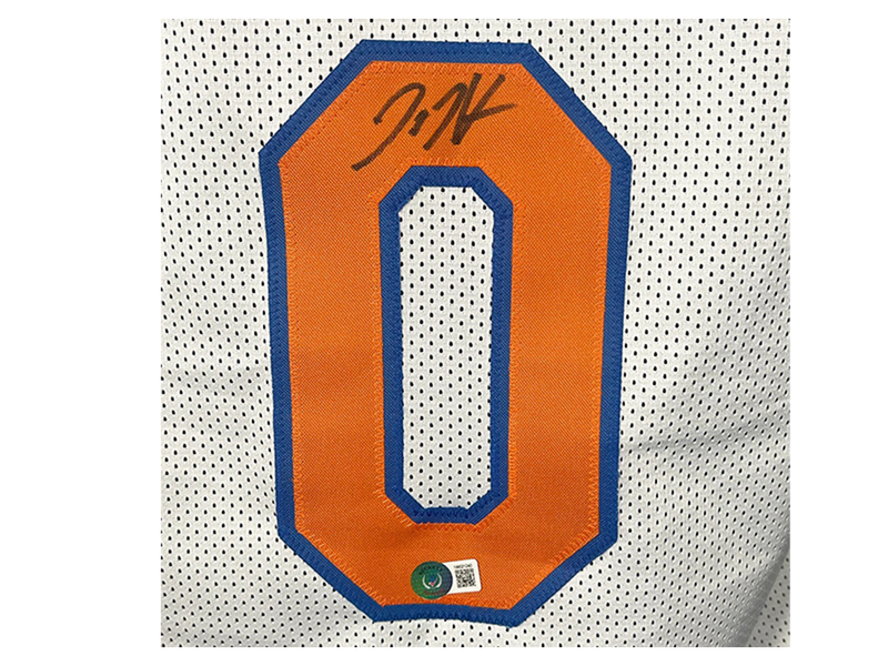 Donte Divincenzo Signed New York White Basketball Jersey (Beckett)