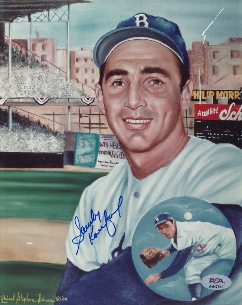 Sandy Koufax HOF Signed/Autographed 8x10 Photo Brooklyn Dodgers PSA/DNA 191842
