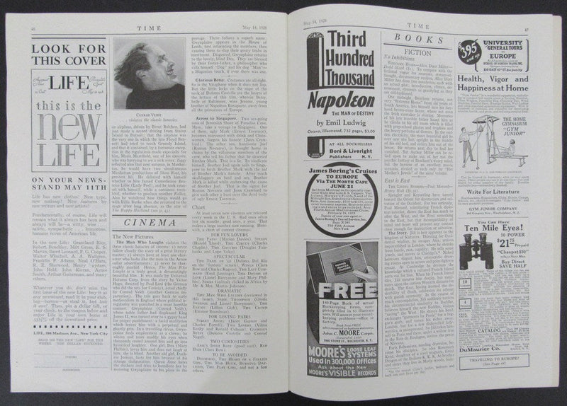 Time Magazine Vol XI No 20 May 14, 1928 Florenz Ziegfeld 183251