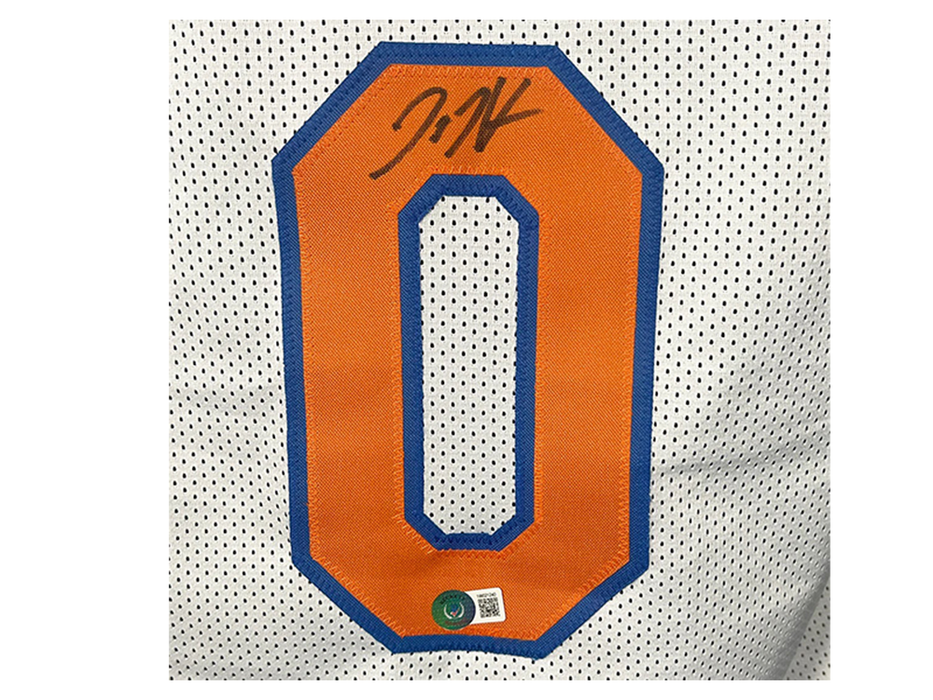 Donte Divincenzo Signed Custom New York White Basketball Jersey (Beckett)