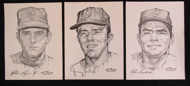 1969 New York Mets Portfolio of Stars Set by Bruce Stark NY Daily News 181392