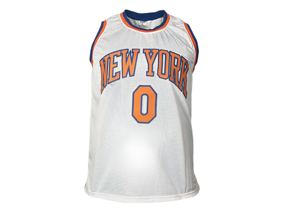 Donte Divincenzo Signed Custom New York White Basketball Jersey (Beckett)