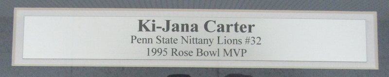 Ki-Jana Carter PSU 1995 Rose Bowl MVP Signed 16x20 Photo Framed JSA 138651