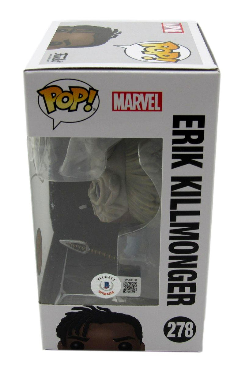 Michael B. Jordan Autographed Funko Pop! #278 "Black Panther" Beckett 181188