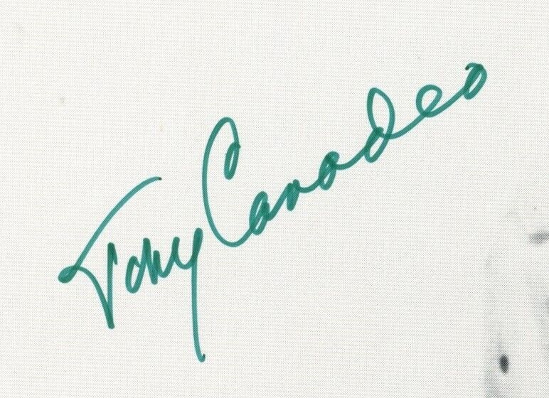 Tony Canadeo HOF Autographed 8x10 B/W Photo Green Bay Packers JSA 180878
