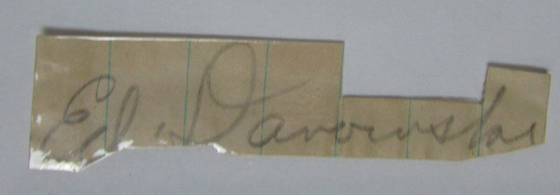 Ed Danowski Fordham HC 1946-'54/NY Giants '34-'41 Signed Cut PSA/DNA 145427