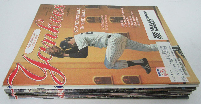 Lot of 10 1987 New York Yankees Magazines HOF Issue C. Hunter 153175