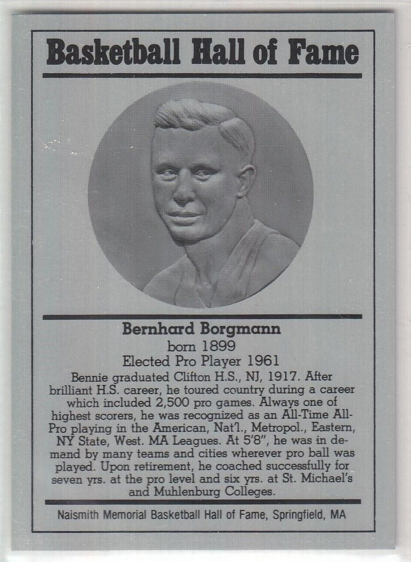 1986-2002 Basketball Hall of Fame Metallic BERNHARD BORGMANN Series 12 128814