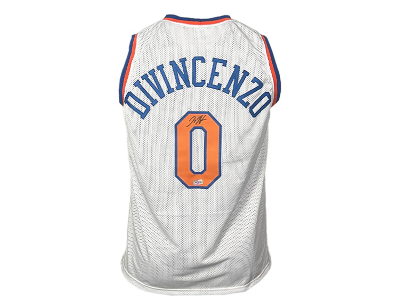 Donte Divincenzo Signed New York White Basketball Jersey (Beckett)