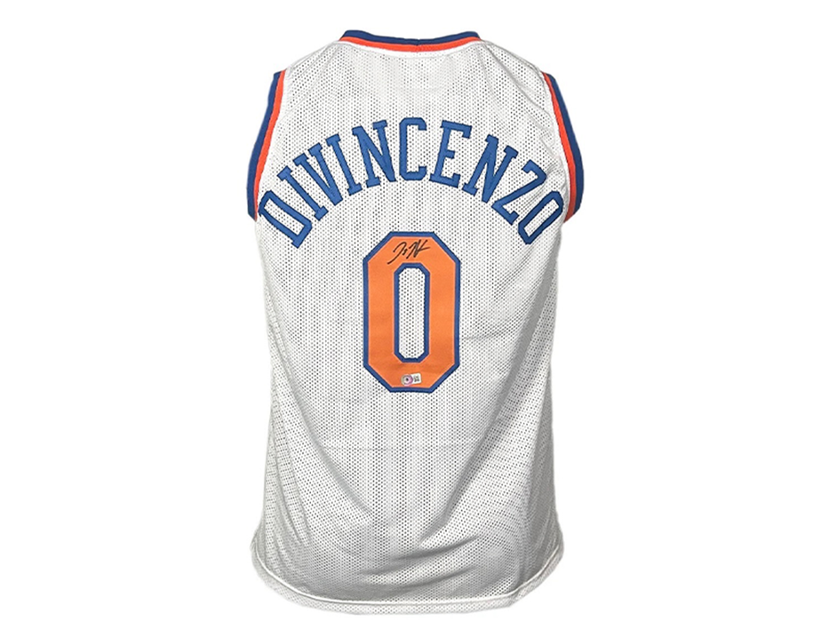 Donte Divincenzo Signed Custom New York White Basketball Jersey (Beckett)