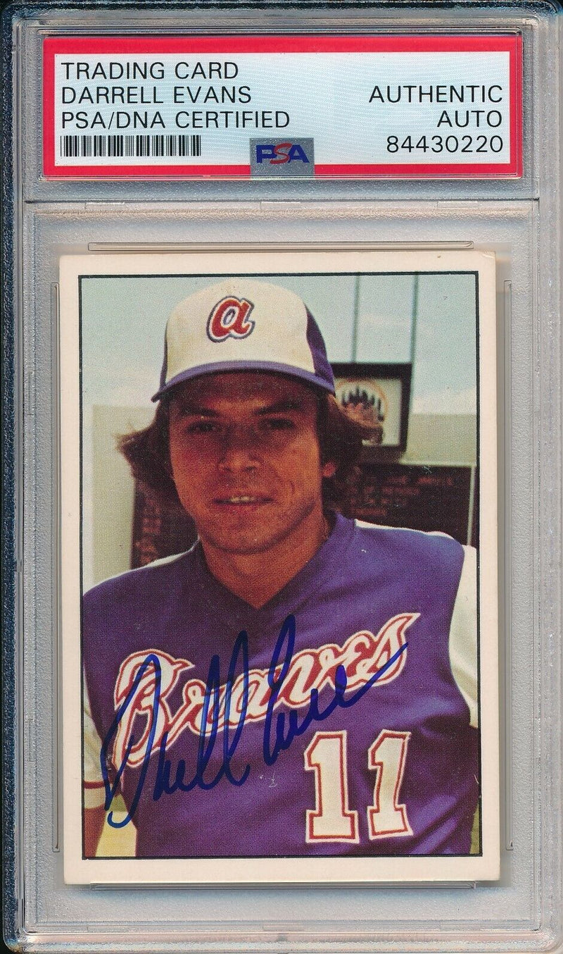 Darrell Evans Atlanta Braves Signed/Auto 1975 SSPC Card #11 PSA/DNA 164243