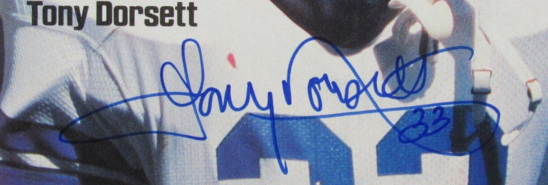 Tony Dorsett HOF Autographed 1985 Sports Illustrated  Dallas Cowboys JSA