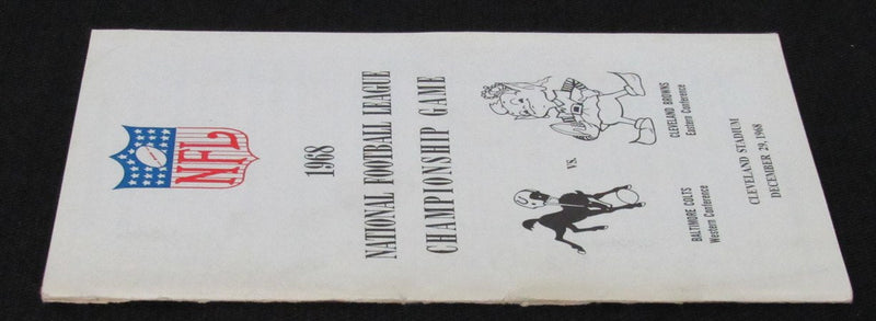 1968 NFL Super Bowl II Media/Press Guide Colts vs. Browns 188815