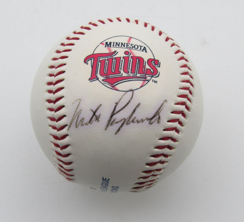 Mike Pagliarulo Autographed Minnesota Twins Logo Baseball 180062