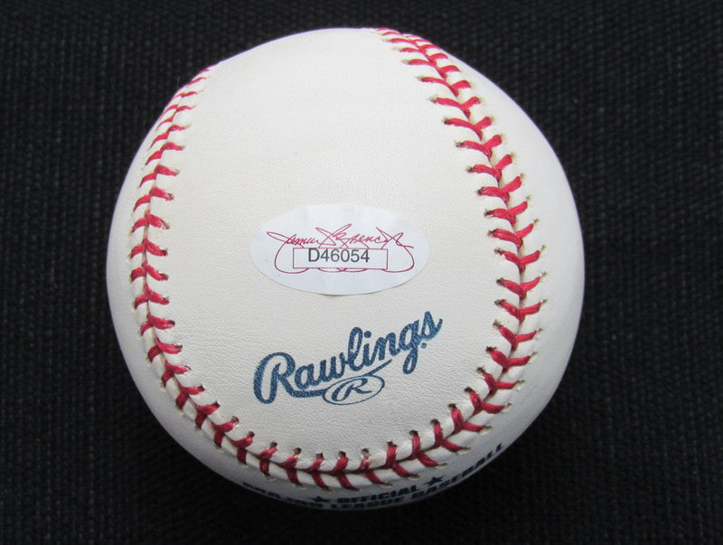 Ken Clay Signed/Auto Yankees 100th OML Baseball JSA Inscr 187152