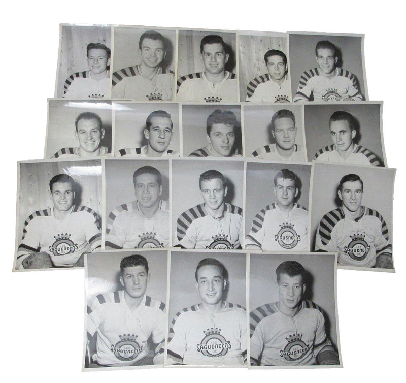 Chicoutimi Sagueneens QSHL 18 early 1950s Team Issued 8x10 Photos 192145