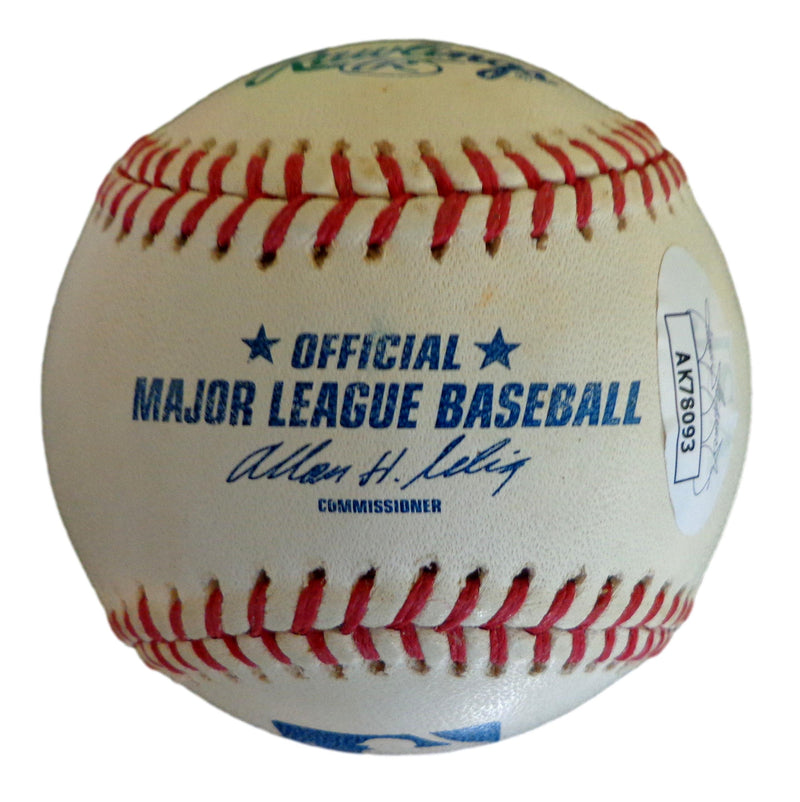 Pedro Martinez HOF Autographed/Inscribed OML Baseball Boston Red Sox JSA 180373
