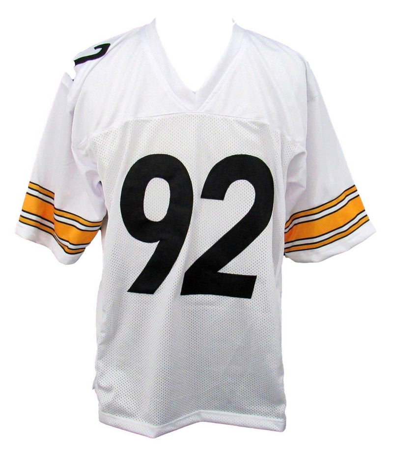 James Harrison Signed/Auto Steelers Custom White Football Jersey JSA 163159