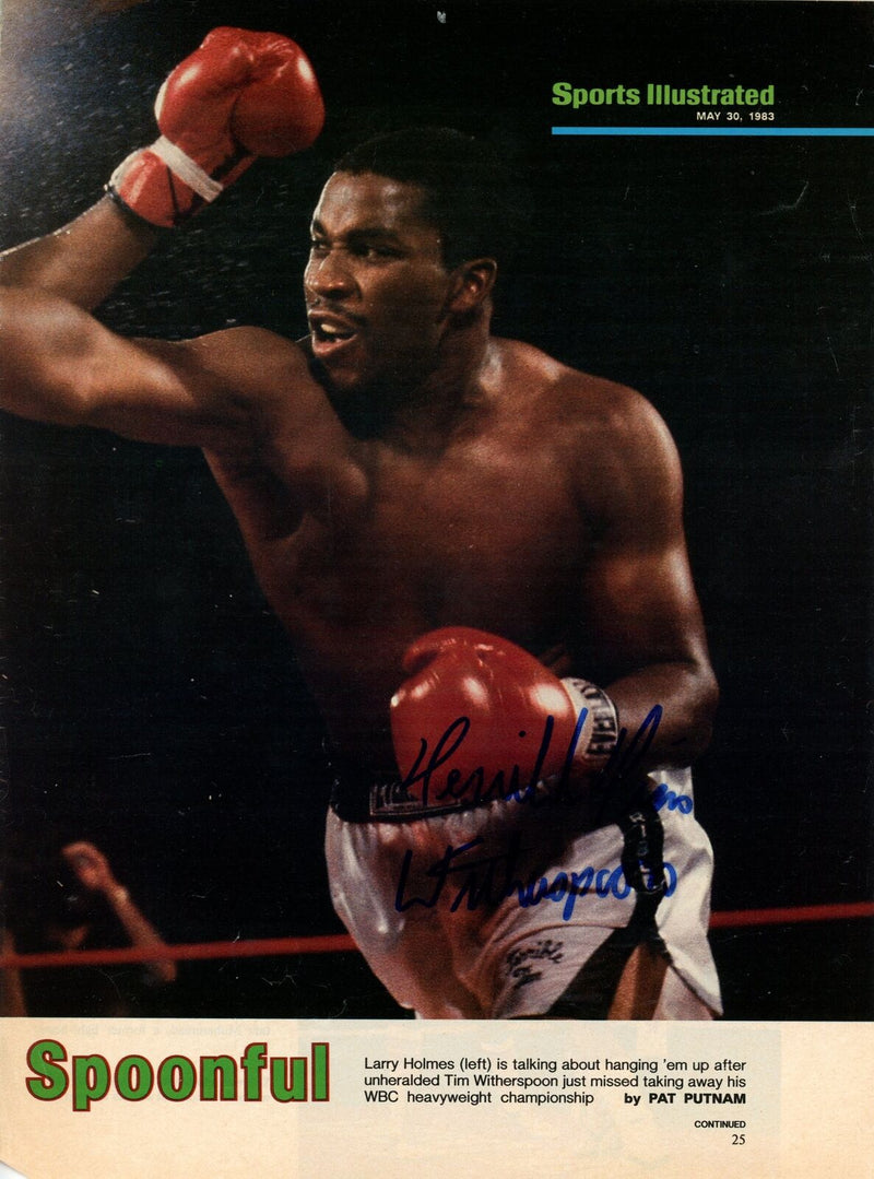 Tim Witherspoon Autographed/Inscribed Magazine Photo Boxing Champ 177618