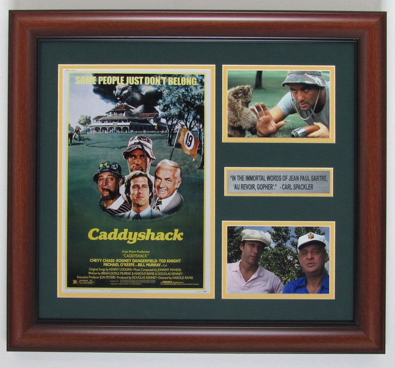 Caddyshack Movie Poster Framed Collage Unsigned