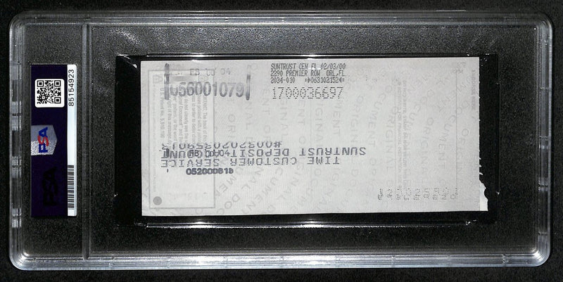 Johnny Unitas HOF Signed/Auto 2000 Bank Check Colts PSA/DNA GEM MT 10 192622