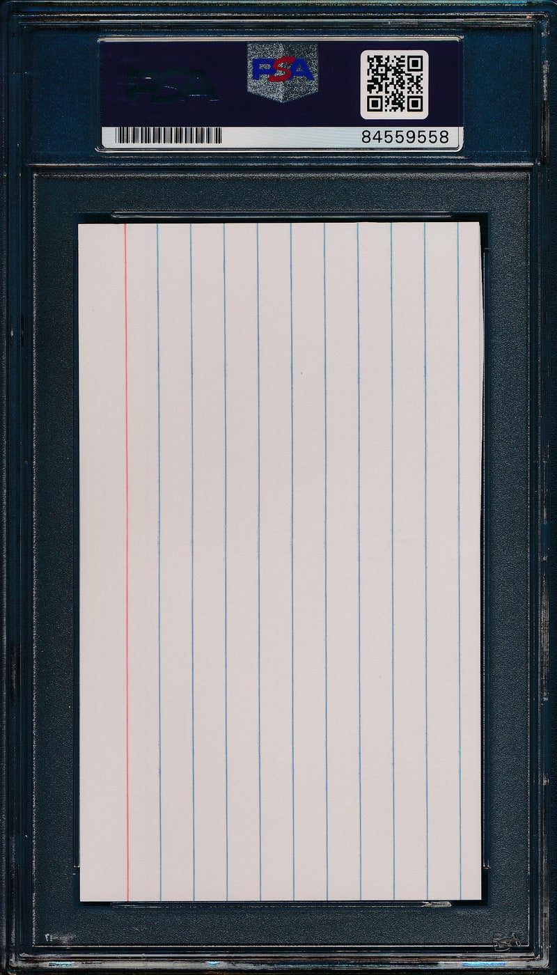 George W. Bush Signed 3x5 Index Card Former President PSA/DNA 184892