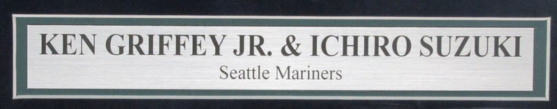 Ken Griffey Jr/Ichiro Suzuki Signed 16x20 Photo Mariners Framed Beckett 191306