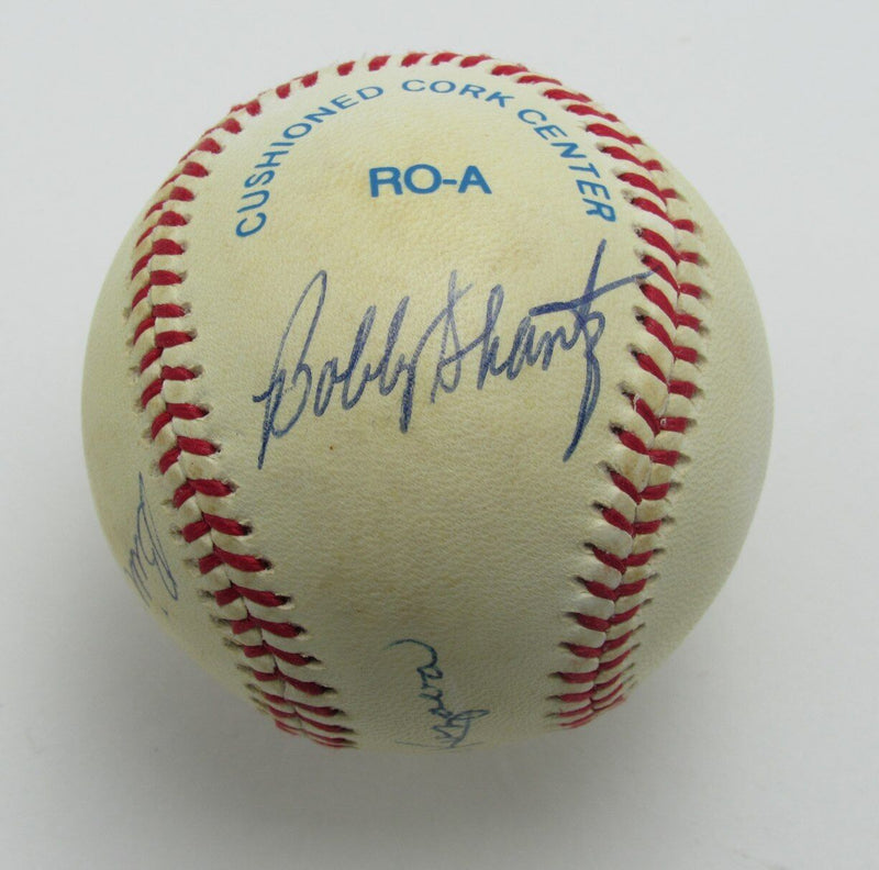 1950's New York Yankees Multi  Autographed/Signed OAL Baseball Shantz/B. Miller